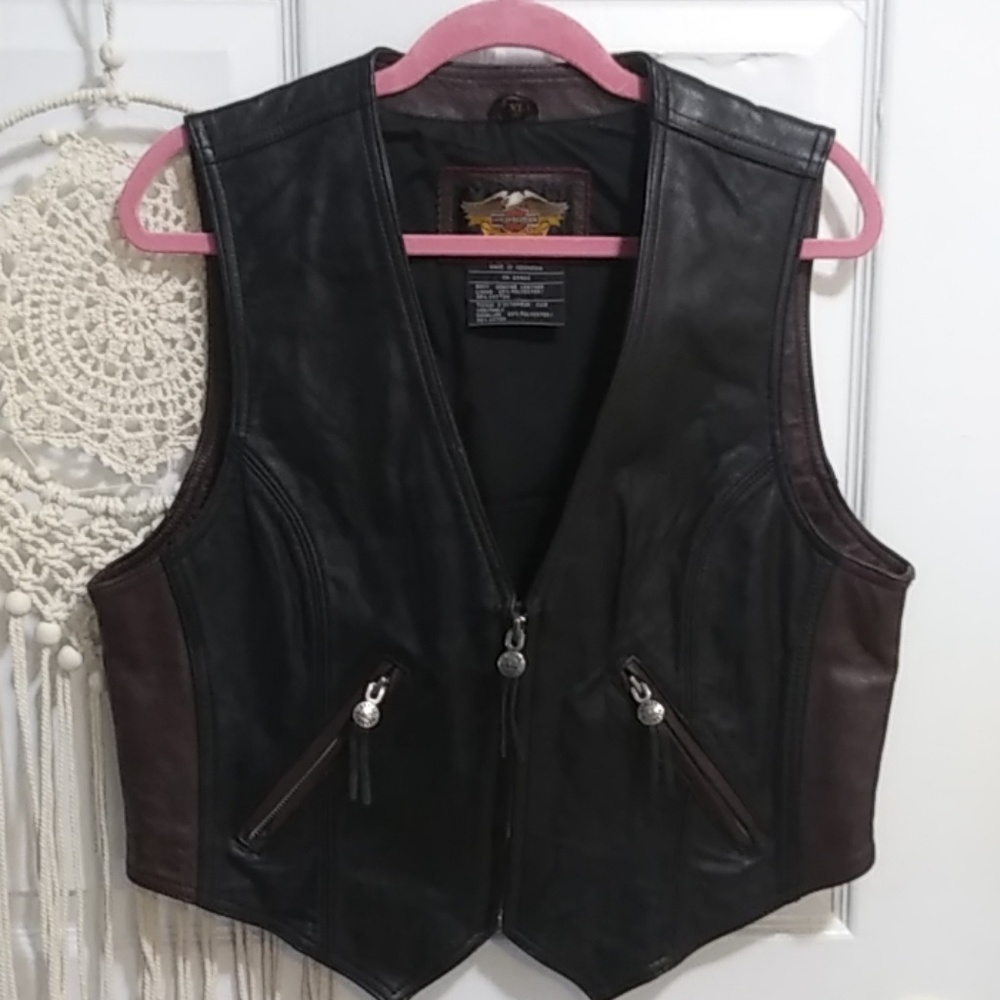 Harley Davidson anniversary leather vest
